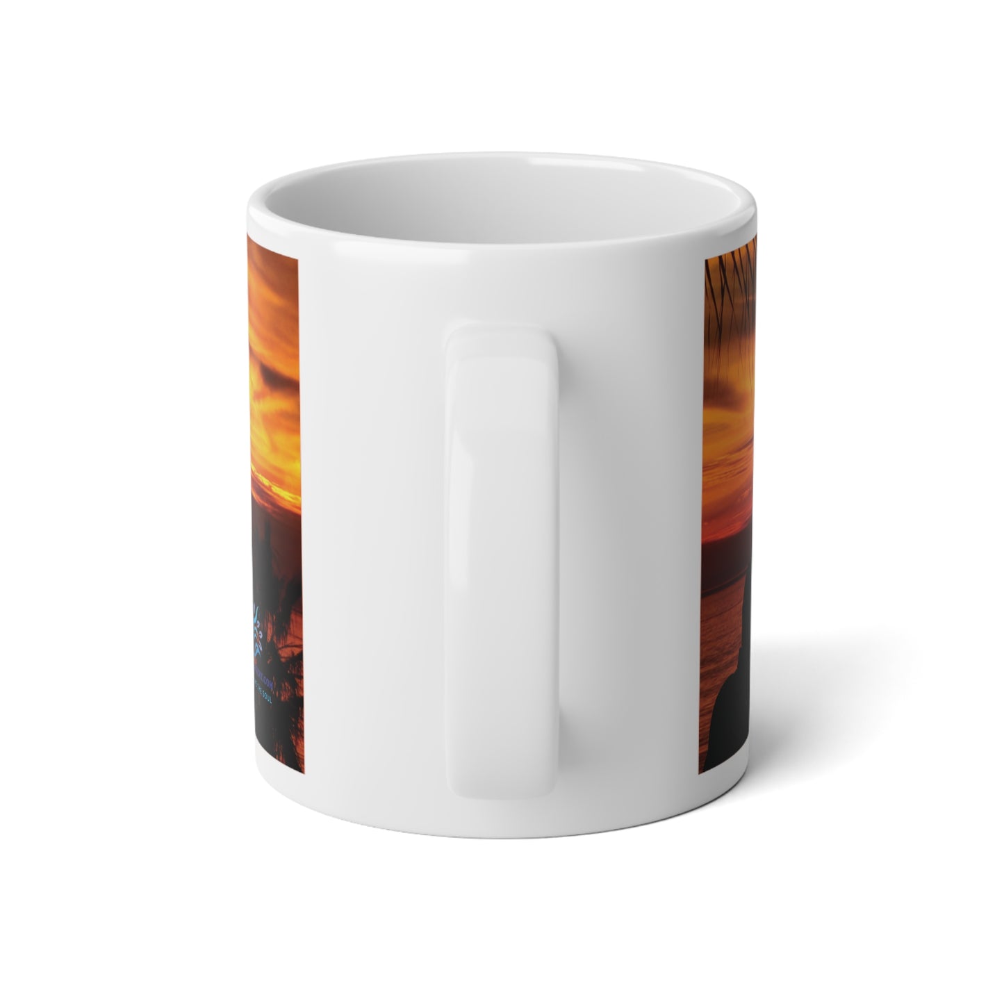 Vibrant Sunset Jumbo Mug, Sweet Dreams Coffee Cup, Inspirational Gift, Cozy Beverage Mug, Unique Home Décor