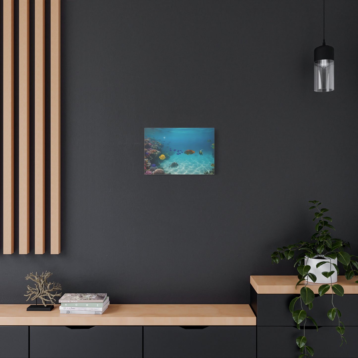 Underwater sea Life Canvas wall Art - Matte Print – Stretched 1.25"